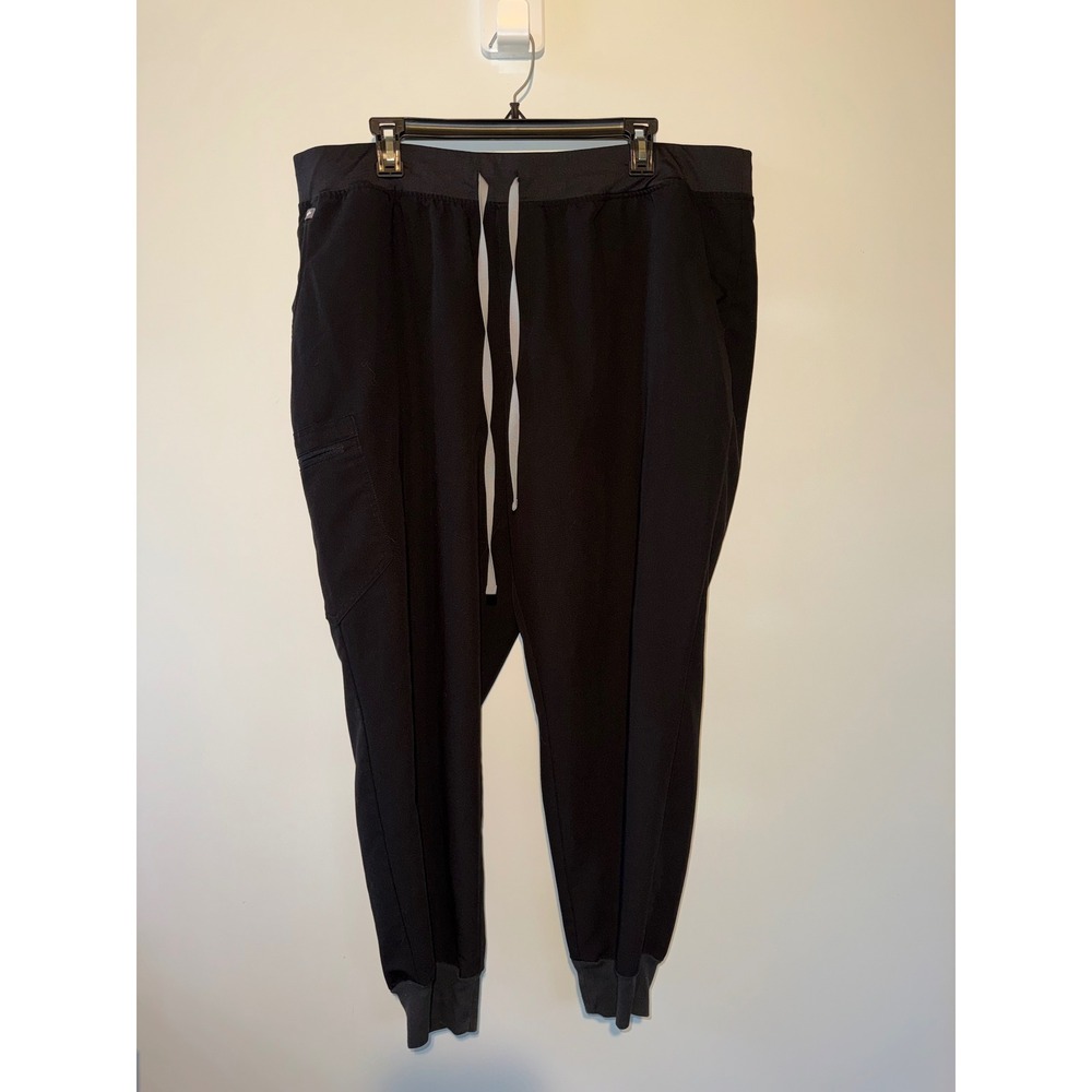 Figs Technical Collection Black Scrubs Jogger Pants Womens 3XL 1SW200001 Cargo